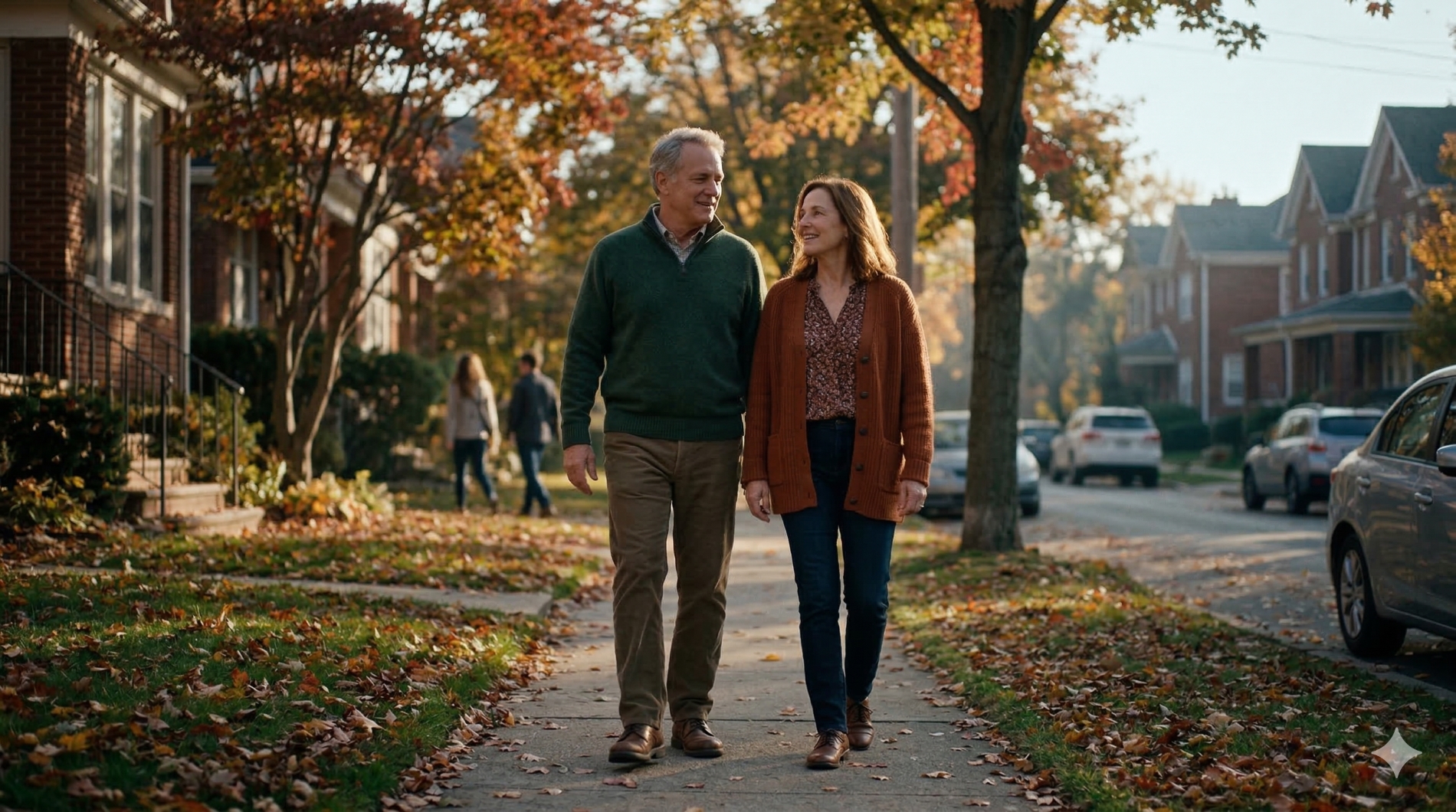 Retired couple planning retirement income strategy